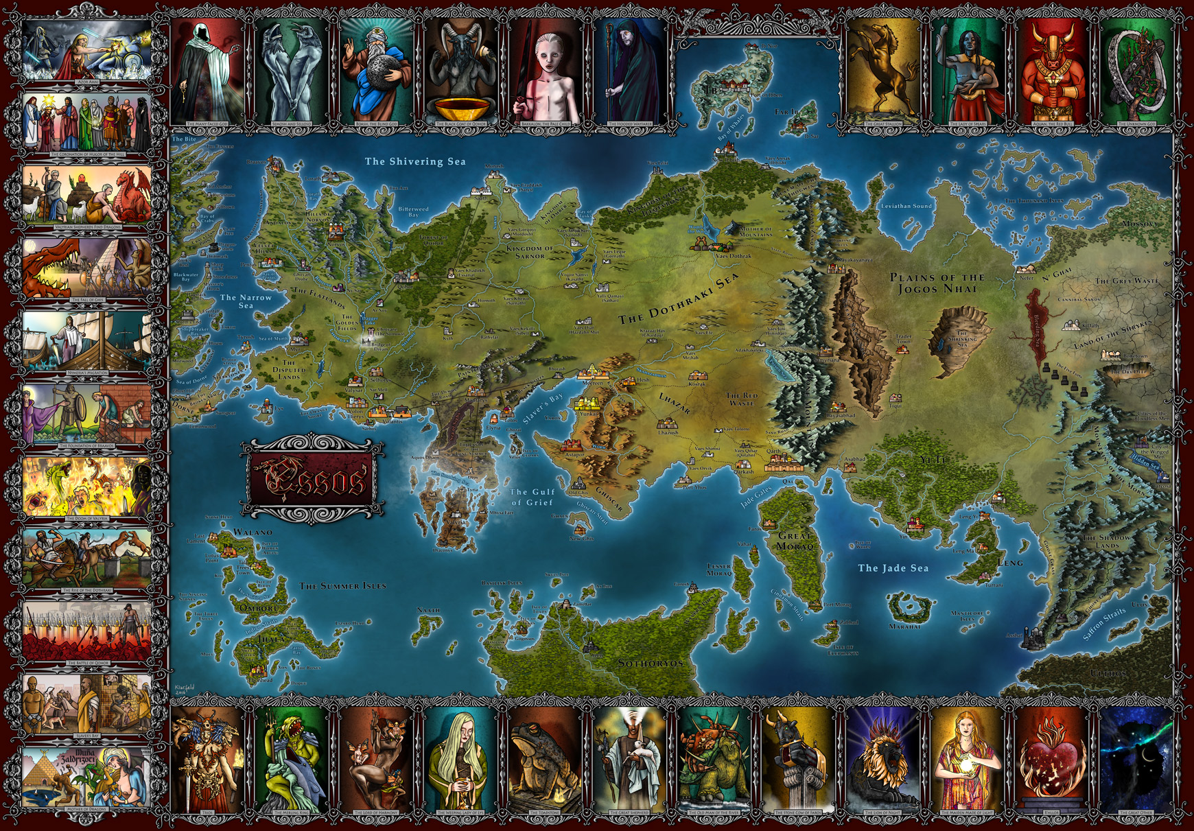 Essos Map Essos Map
