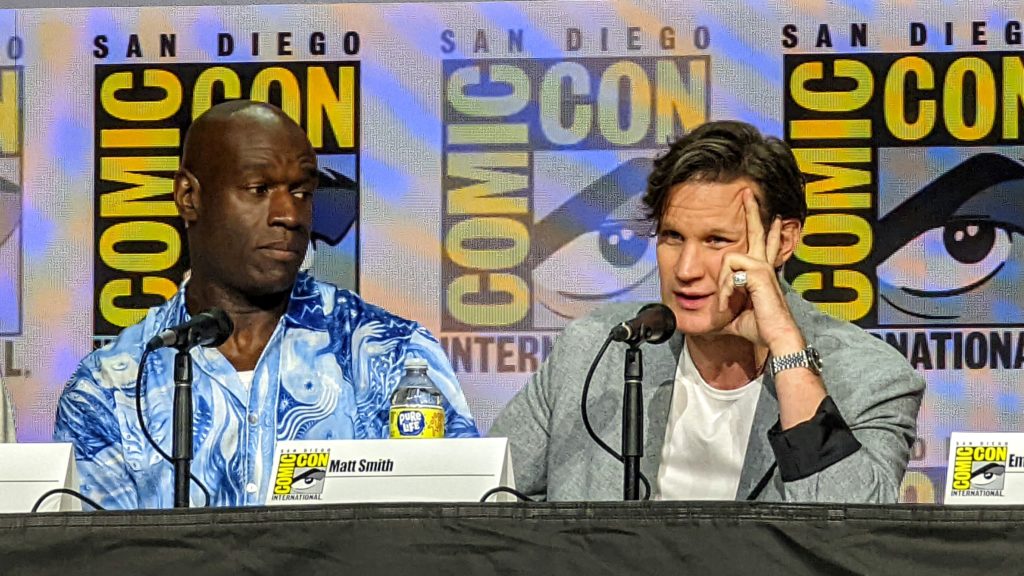 Steve Toussaint and Matt Smith at San Diego Comic-Con 2022 (House of the Dragon panel)