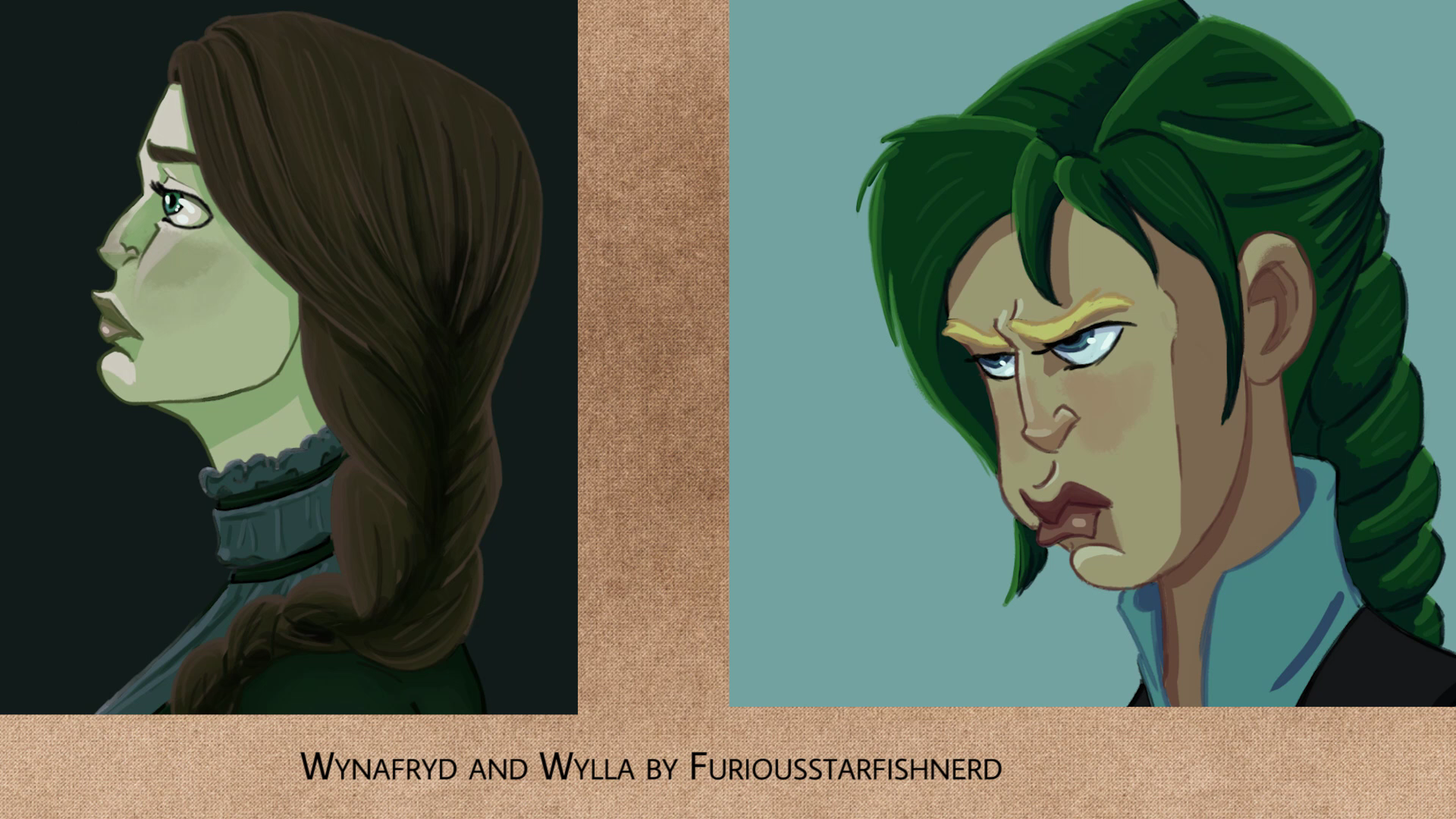 Wynafyrd and Wylla by furiousstarfishnerd