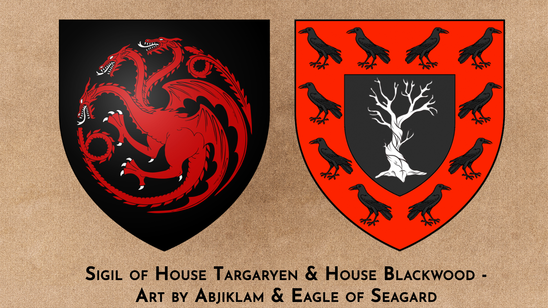House Targaryen & House Blackwood by Abjiklam