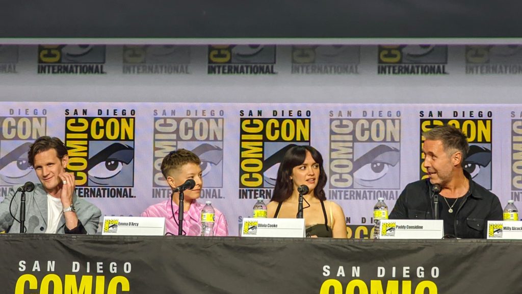 Matt Smith, Emma D'Arcy, Olivia Cooke, and Paddy Considine at San Diego Comic-Con 2022