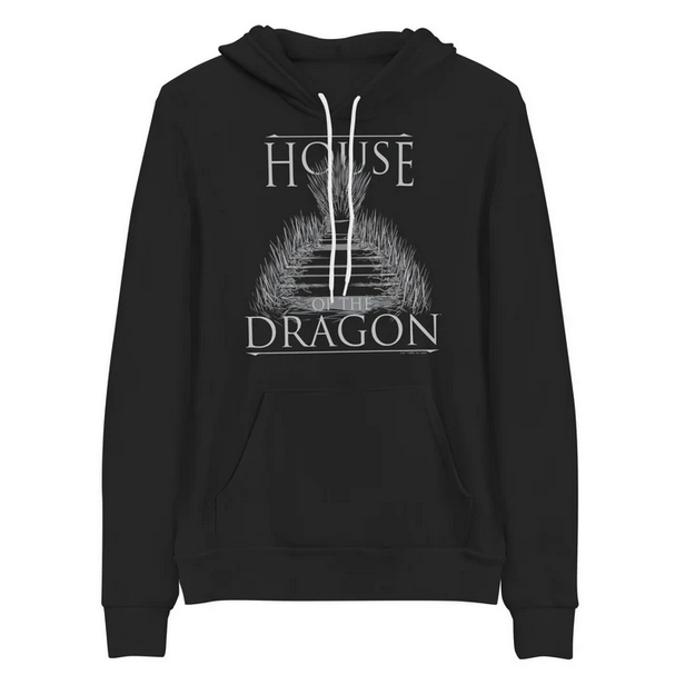 House of the Dragon Throne Adult Fleece Hooded Sweatshirt